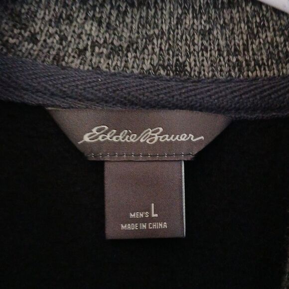 Eddie Bauer black zip up vest casual 3 pocket casual Sz L NWOT - Picture 4 of 7